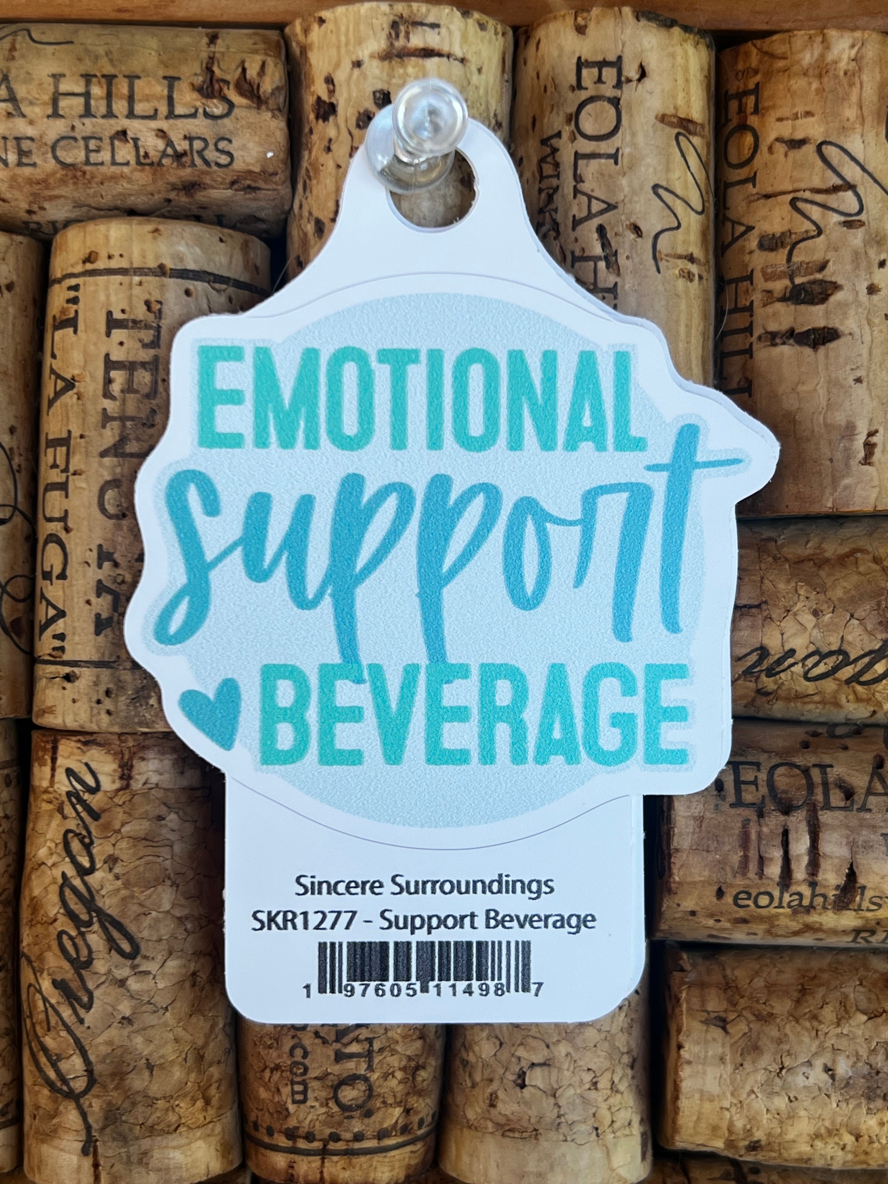 Emotional 🖤 Support Beverage Sticker